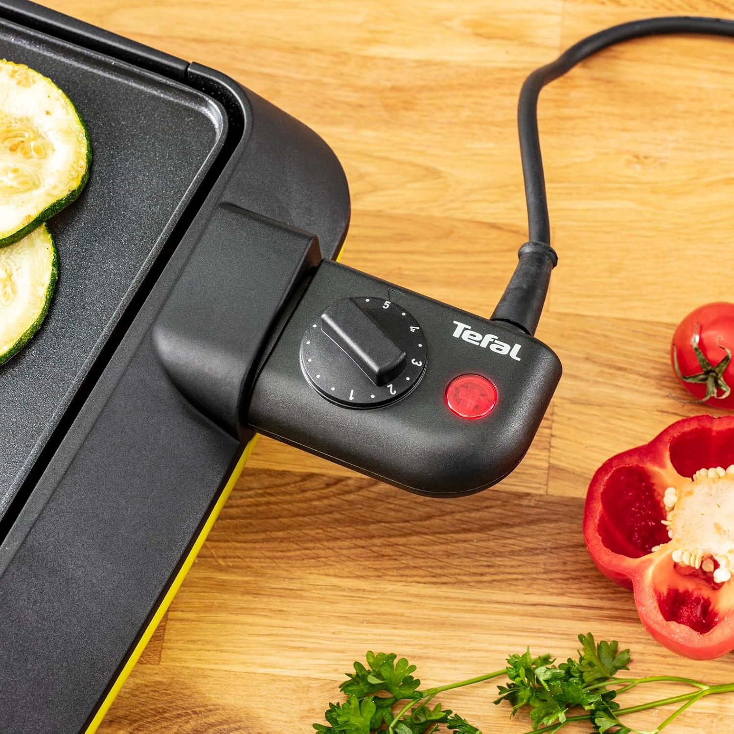 Tefal - Plancha Colormania - 2000W, 8 pers, antiadhésif, lavable CB660301