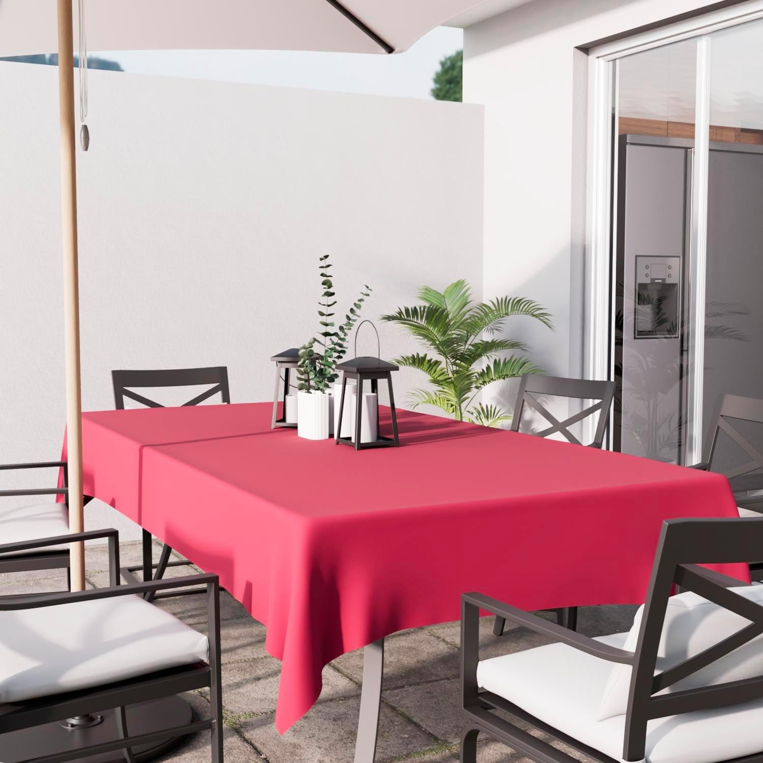 Soleil d'Ocre - Alix nappe rectangle polyester 160x270 cm anti-tâches