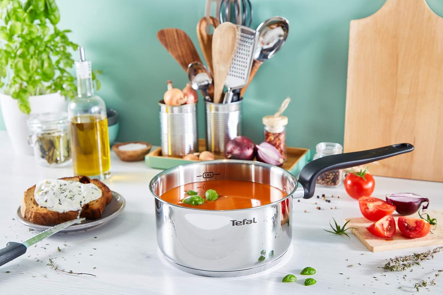 Tefal - Primary - casserole inox 14 cm, capacité 1 L