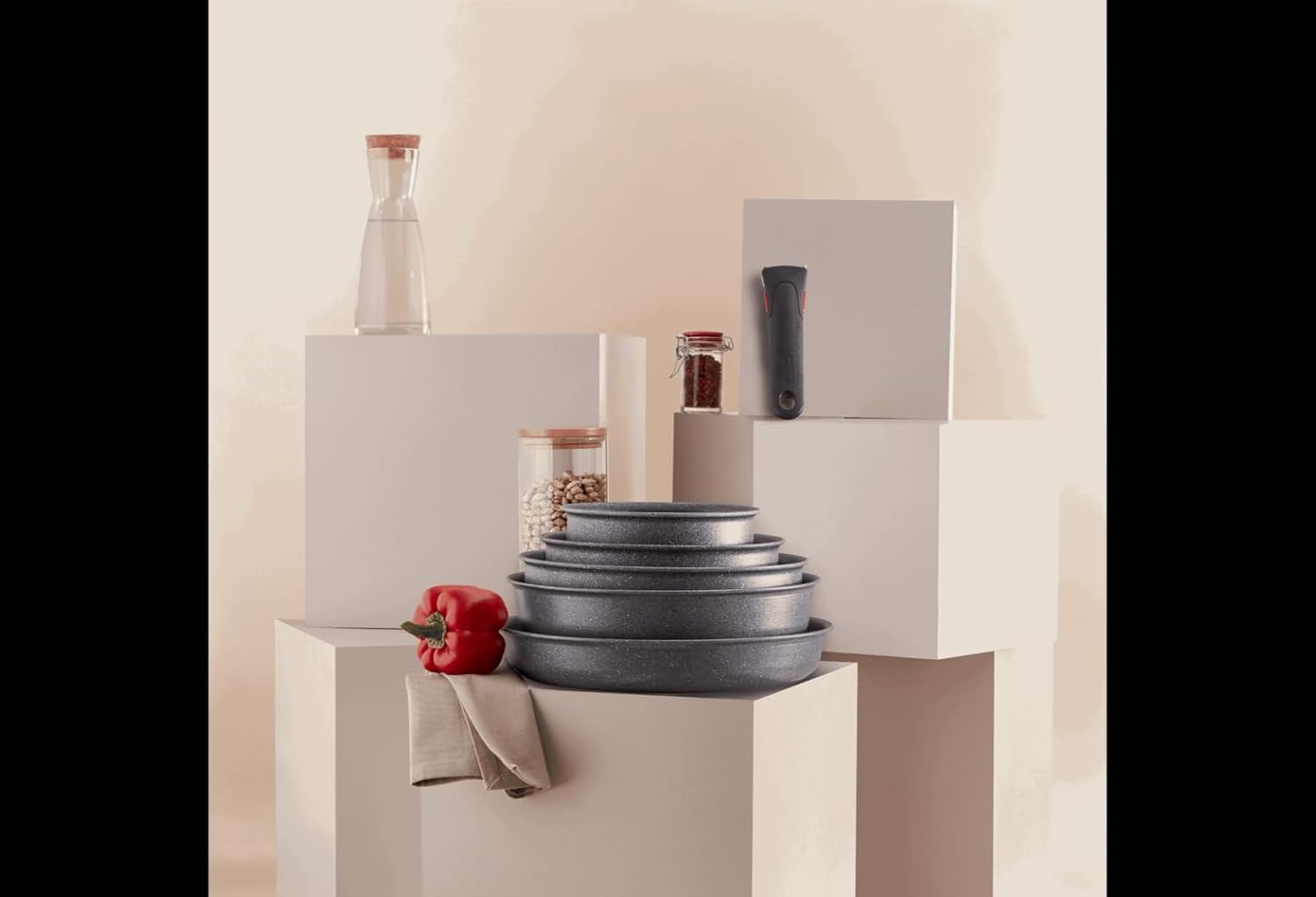 Tefal - Ingenio Natural Force - sauteuse 24 cm, induction, antiadhésive, empilable, lave-vaisselle, L3963502