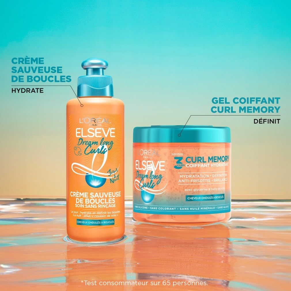 L'Oréal Paris - Dream Long Curls Gel coiffant boucles 400ml - ricin, glycérine, sans silicone