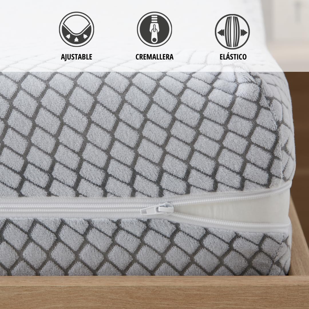 Degrees Home - Teide - 105 cm - housse matelas zippée anti-acariens lavable