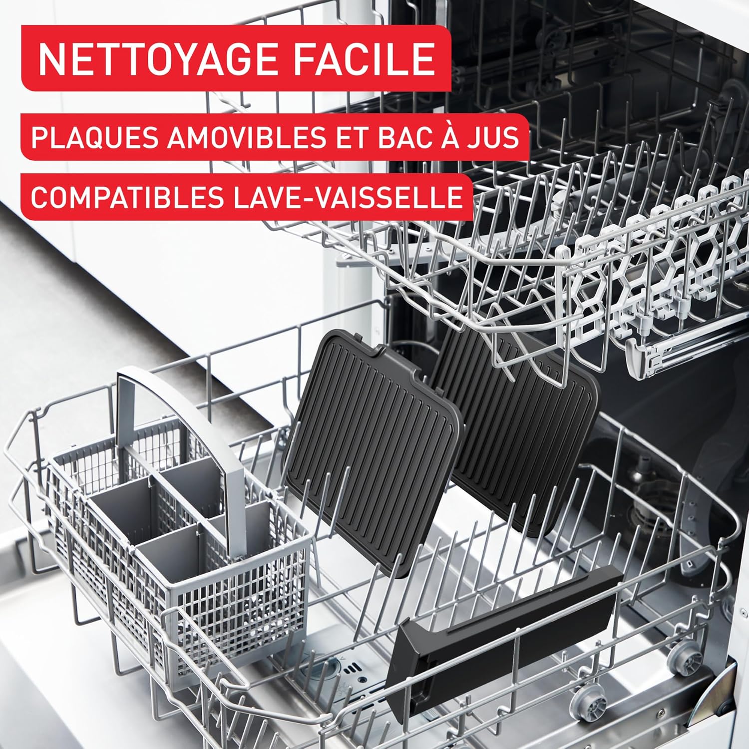 Tefal - SuperGrill 3-en-1, thermostat réglable, 2000W - GC510DE0