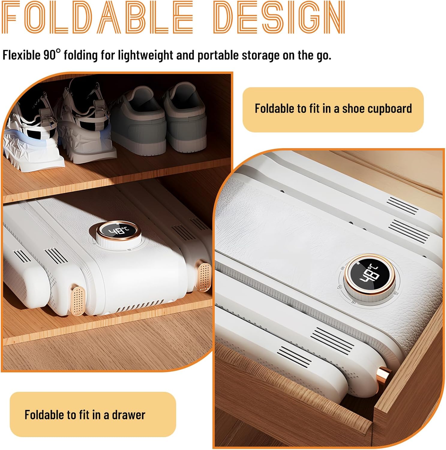 Sèche chaussures électrique 4 bras, programmation arrêt, stérilisation, réchauffage rapide