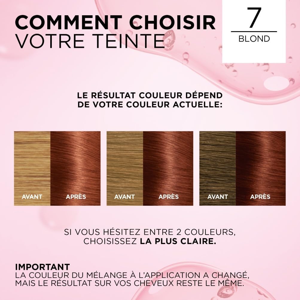 L'Oréal Paris - Excellence Crème - Blond (7) - Coloration cheveux, 100% couvre cheveux blancs