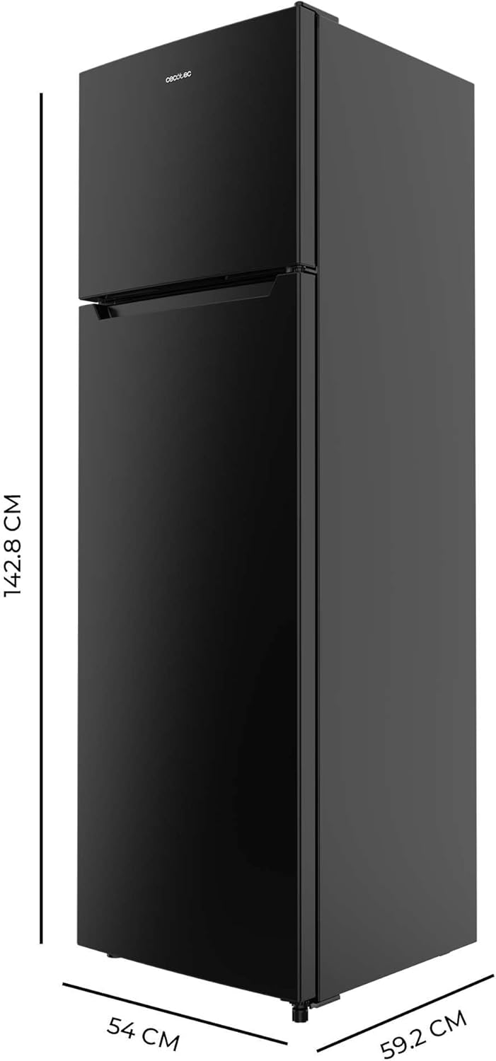 Cecotec - Bolero CoolMarket 2D 261 - 261L - Classe E, congélation rapide, porte réversible, LED