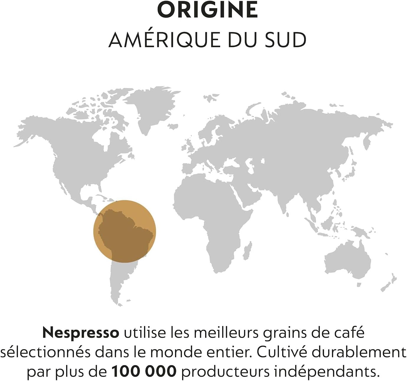 Nespresso - Vertuo Voltesso - 40ml espresso capsules - 100 unités