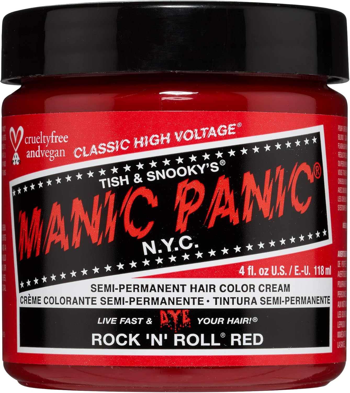 Manic Panic - Rock'N'Roll Red Classic - 118ml - coloration semi-permanente végane et sans cruauté