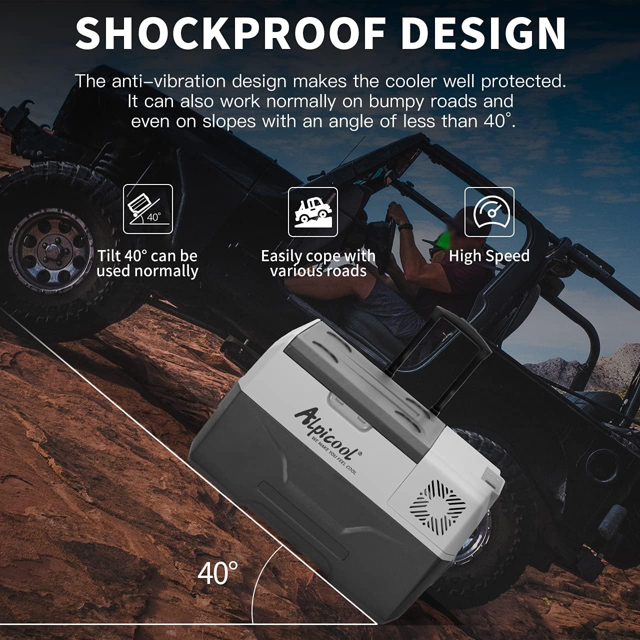 Alpicool - réfrigérateur portable 30L - compact, compression, CX30