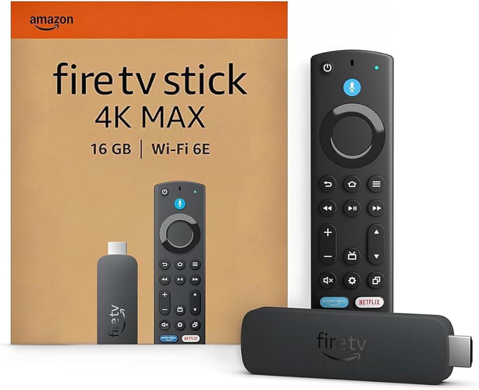 maxxi-dealz - Fire TV Stick 4K Max - Streaming 4K, Wi-Fi 6E, Écran dynamique