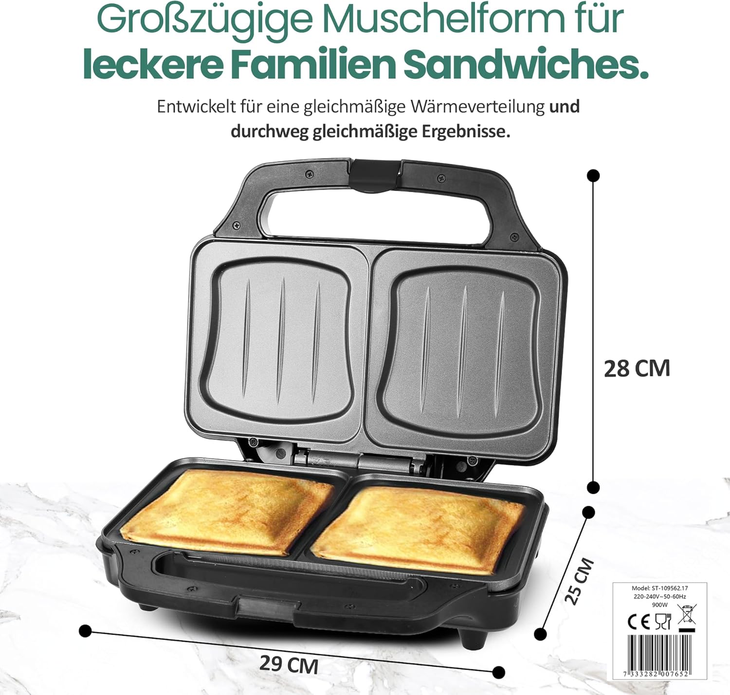 Emerio - XXL Haus & Garten - grande taille - sans BPA, facile à nettoyer, 900W