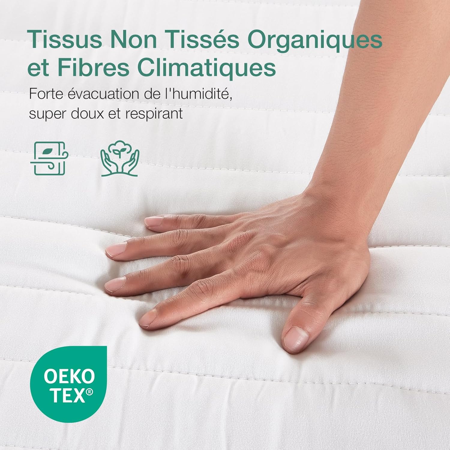 Novilla - Matelas mousse 7 zones - 160x200 cm - housse amovible, 14 cm