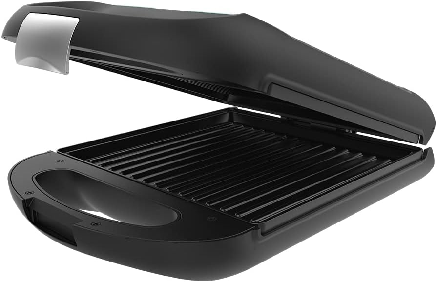 Cecotec - Rock'nToast Family - grill 1500W, inox, antiadhésif, ouverture 180°