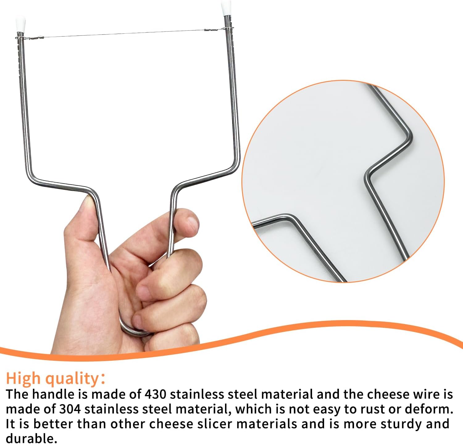 Coupe-fromages inoxydable - lot de 2 - découpe précise et durable