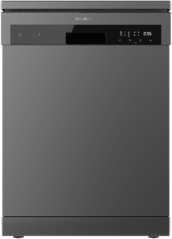 Cecotec - Bolero Aguazero 6110 Dark E - 60 cm - 13 couverts, 6 programmes, départ différé, Dry+, ChildLock