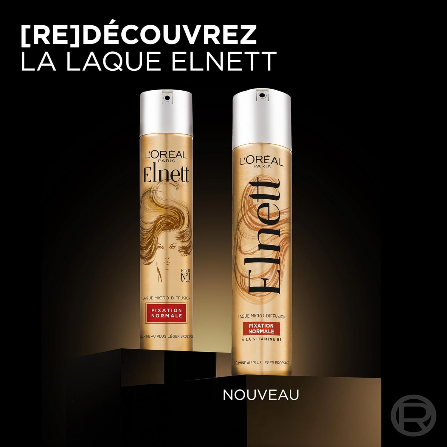 L'Oréal Paris - Elnett Satin - 300 ml - fixation normale, tenue 24h, vitamine B5