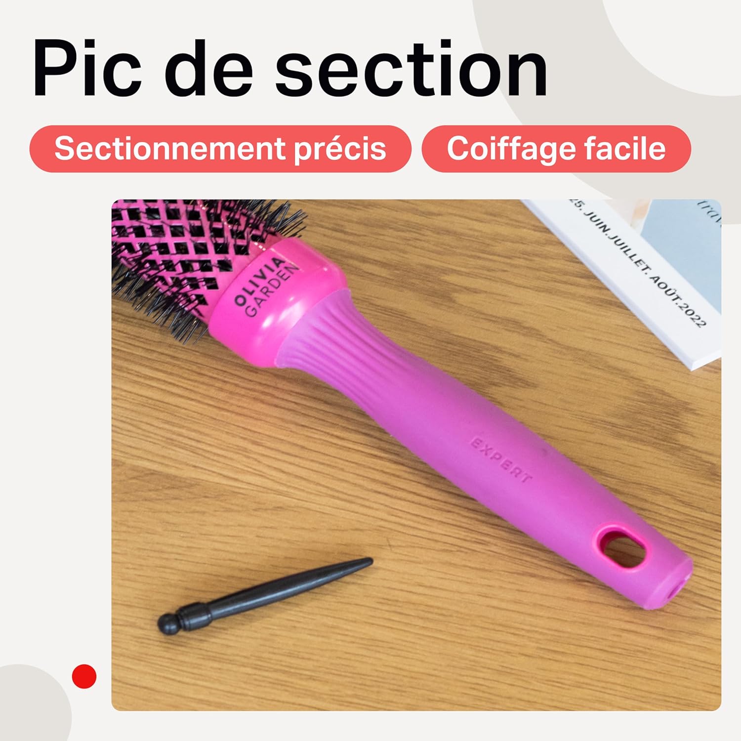 Olivia Garden - Expert Blowout Shine - céramique antistatique, brushing sans frisottis