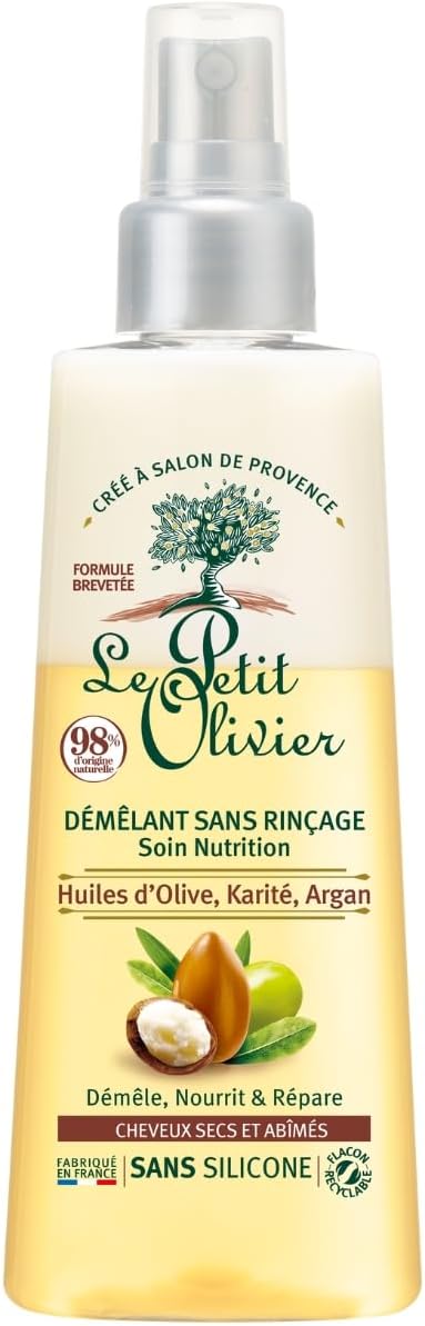 Le Petit Olivier - Spray démêlant nutrition 150ml - huiles naturelles, sans silicone, cheveux secs