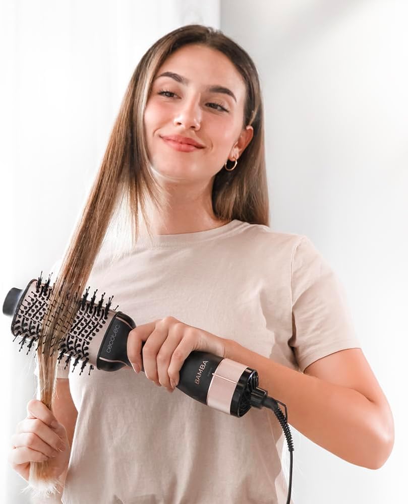 Cecotec - Bamba CeramicCare Unique - sèche-cheveux 2 en 1, 1200W, céramique, 2 vitesses, 3 températures, air froid