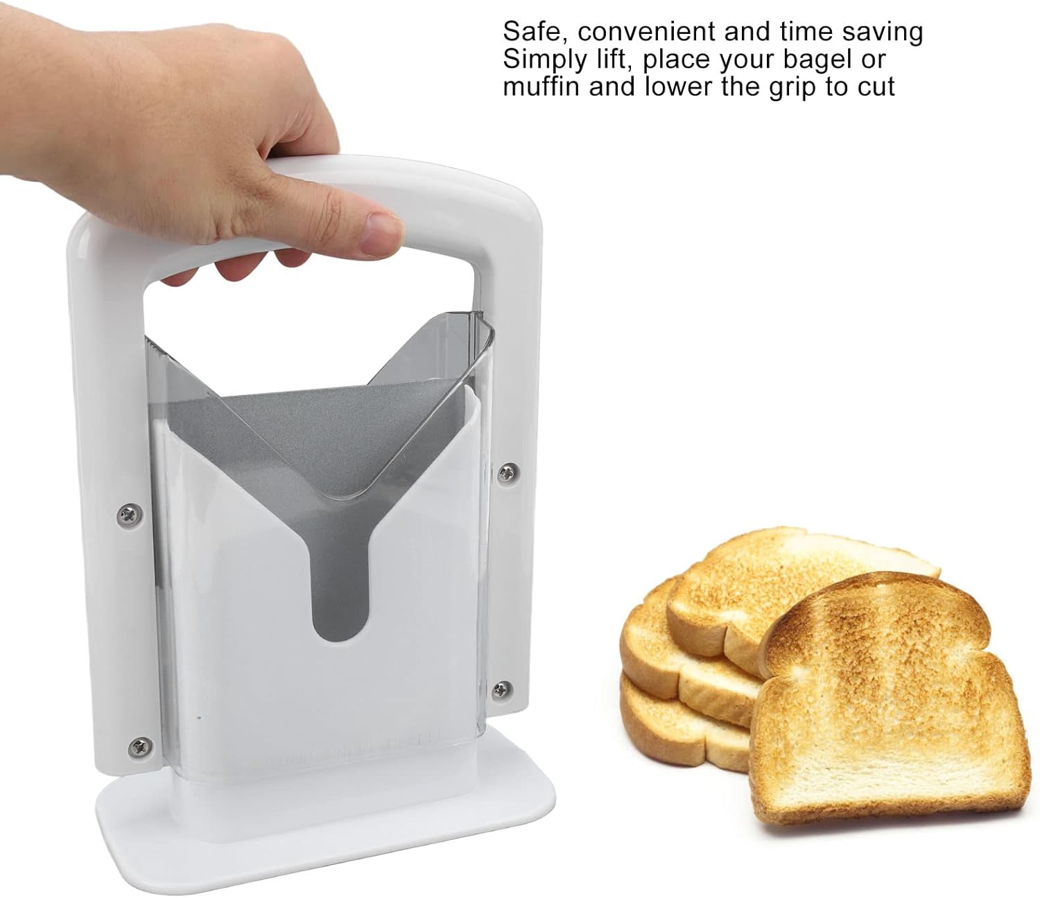 Focket - trancheur de bagel avec bouclier, lave-vaisselle, sécurité