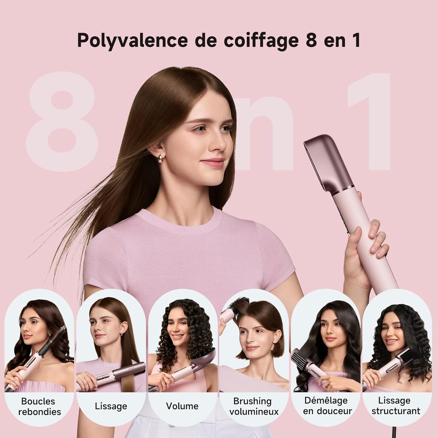 DREAME - AirStyle Era - multifonction 8-en-1 - séchage, lissage, volume, air froid