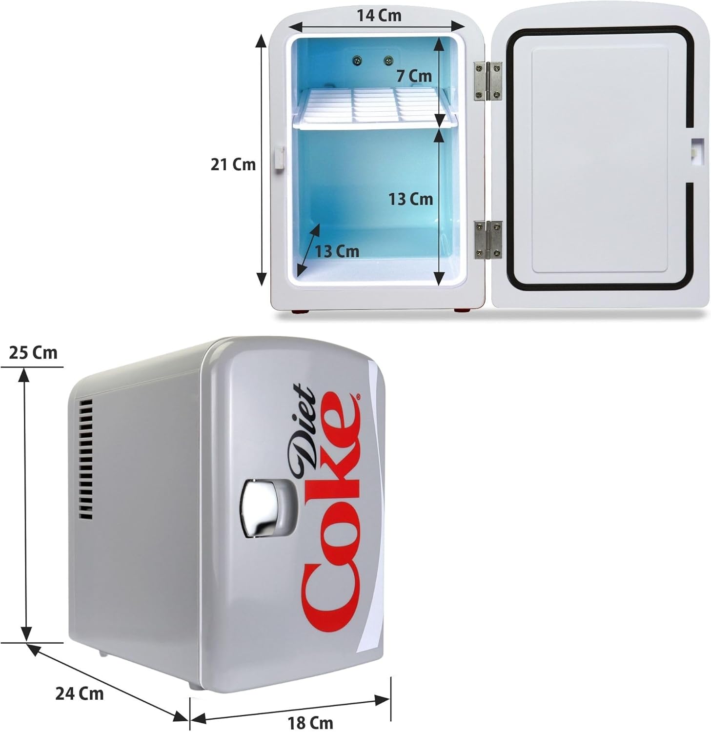 Koolatron - Mini Frigo Série Coca Cola - 4L - Portable, 6 canettes