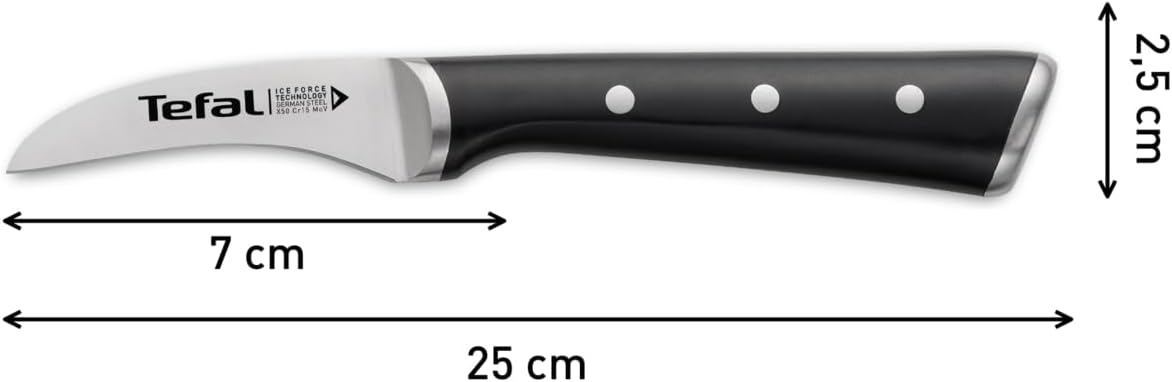 Tefal - Ice Force - Couteau à éplucher 7cm - lame inox durable K2321214