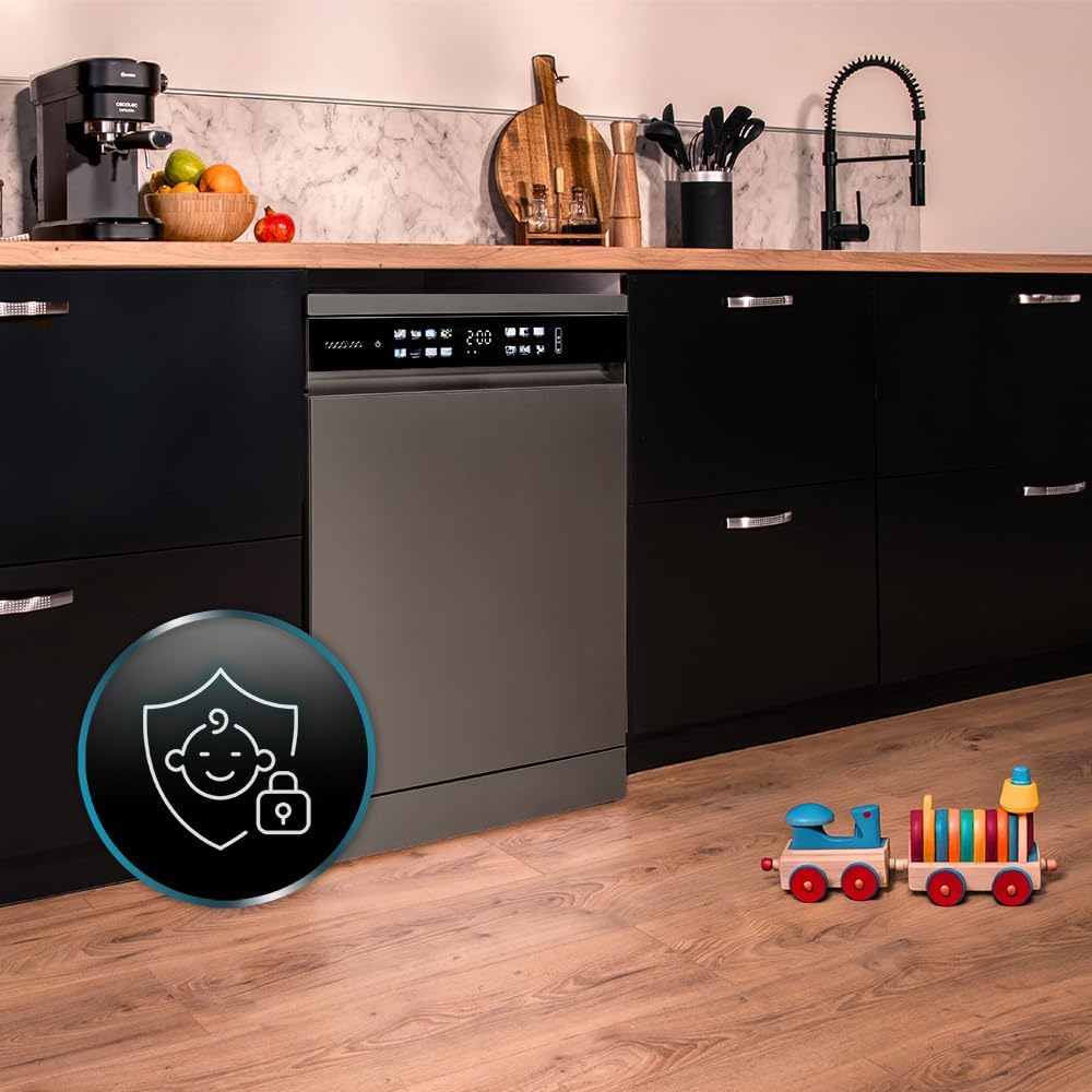 Cecotec - Bolero Aguazero (série 6210) - 60cm - 15 couverts, écran XXL, Dual Zone, Aquastop, AutoClean, 6210