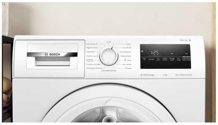 Bosch - Lave linge Série 4, 9kg, 1200 trs/min, blanc - WAN24209FR