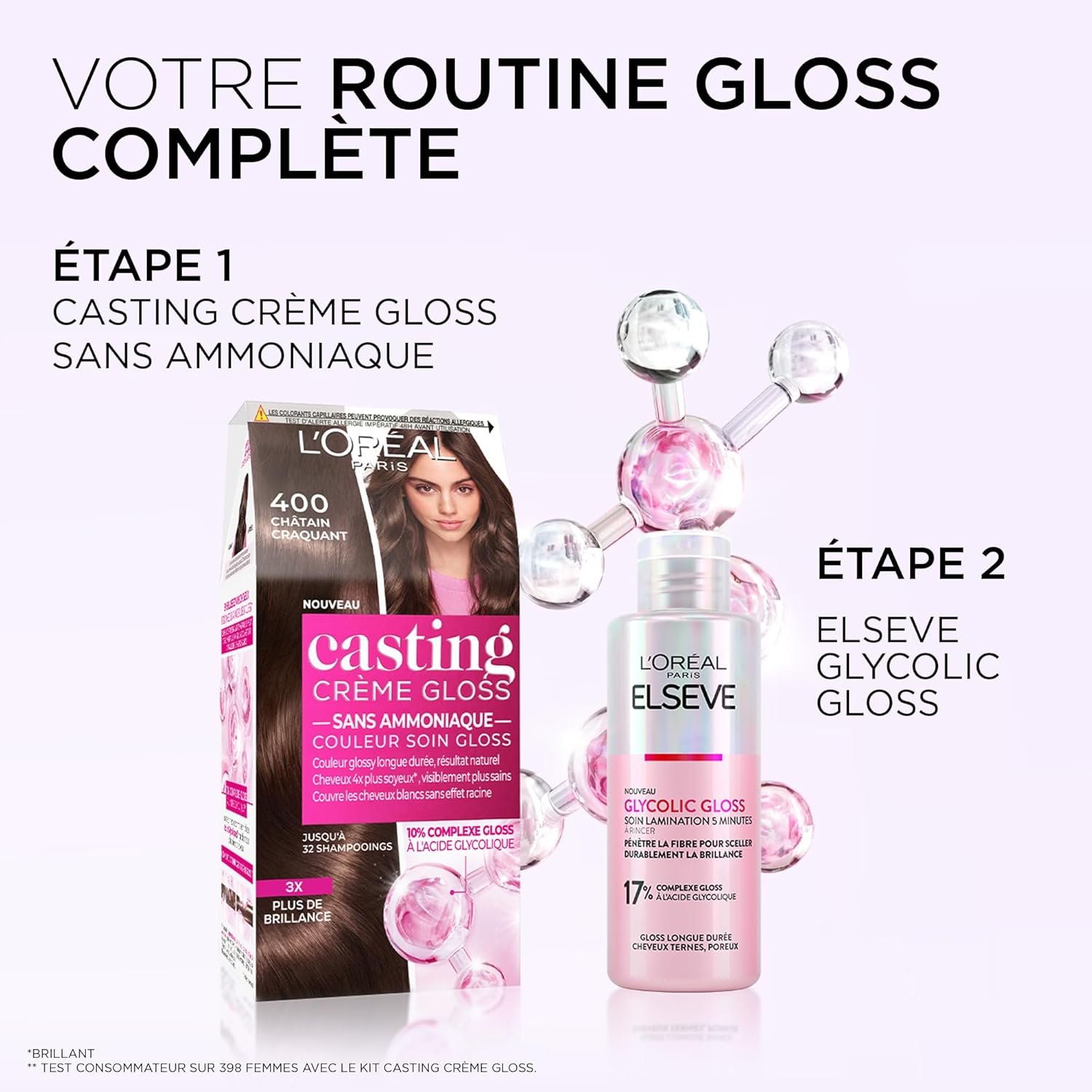 L'Oréal Paris - Casting Crème Gloss - coloration semi-permanente soin sans ammoniaque - nuance Chocolat Caramel 603