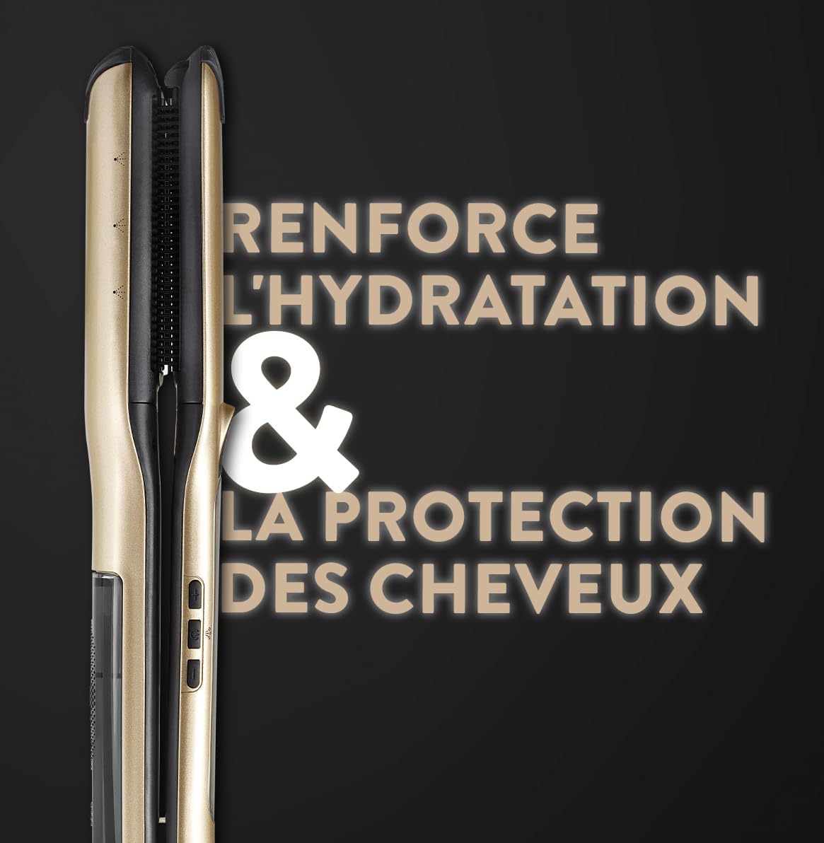 Saint Algue - Demeliss Titanium V2.0 - lisseur vapeur haute performance, hydratation intense, tapis-trousse 2en1, tous t