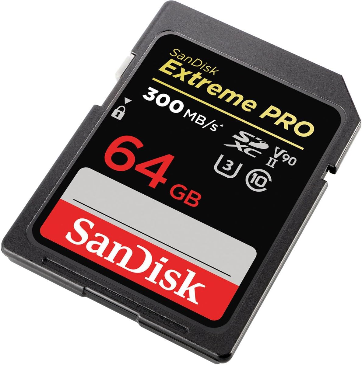 SanDisk - Extreme PRO SDXC 64 Go - UHS-II, V90, 300 Mo/s, 4K/8K - SDSDXDK-064G-GN4IN
