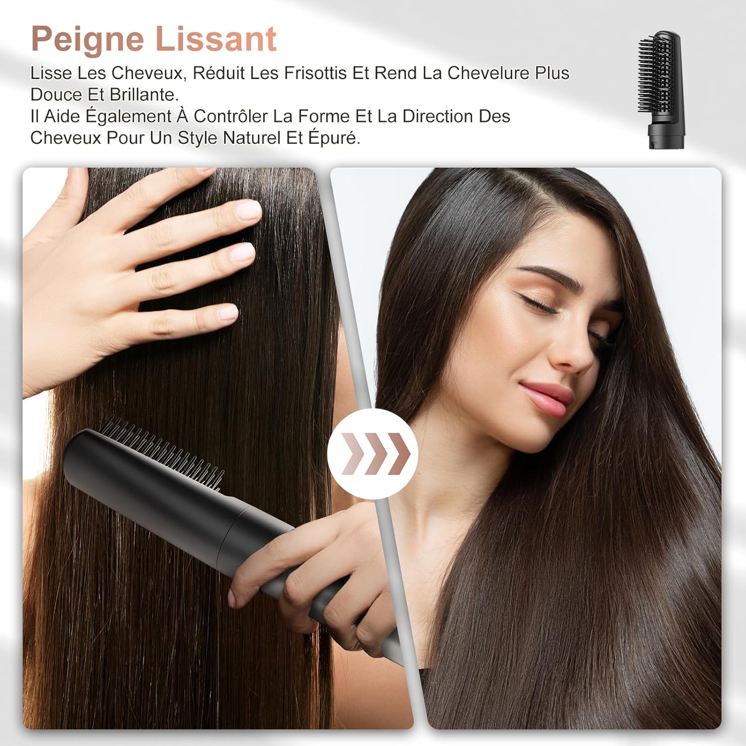 Air Styler 6 en 1 - sèche-cheveux ionique - 110000 tr/min - séchage rapide et bouclage sans chaleur