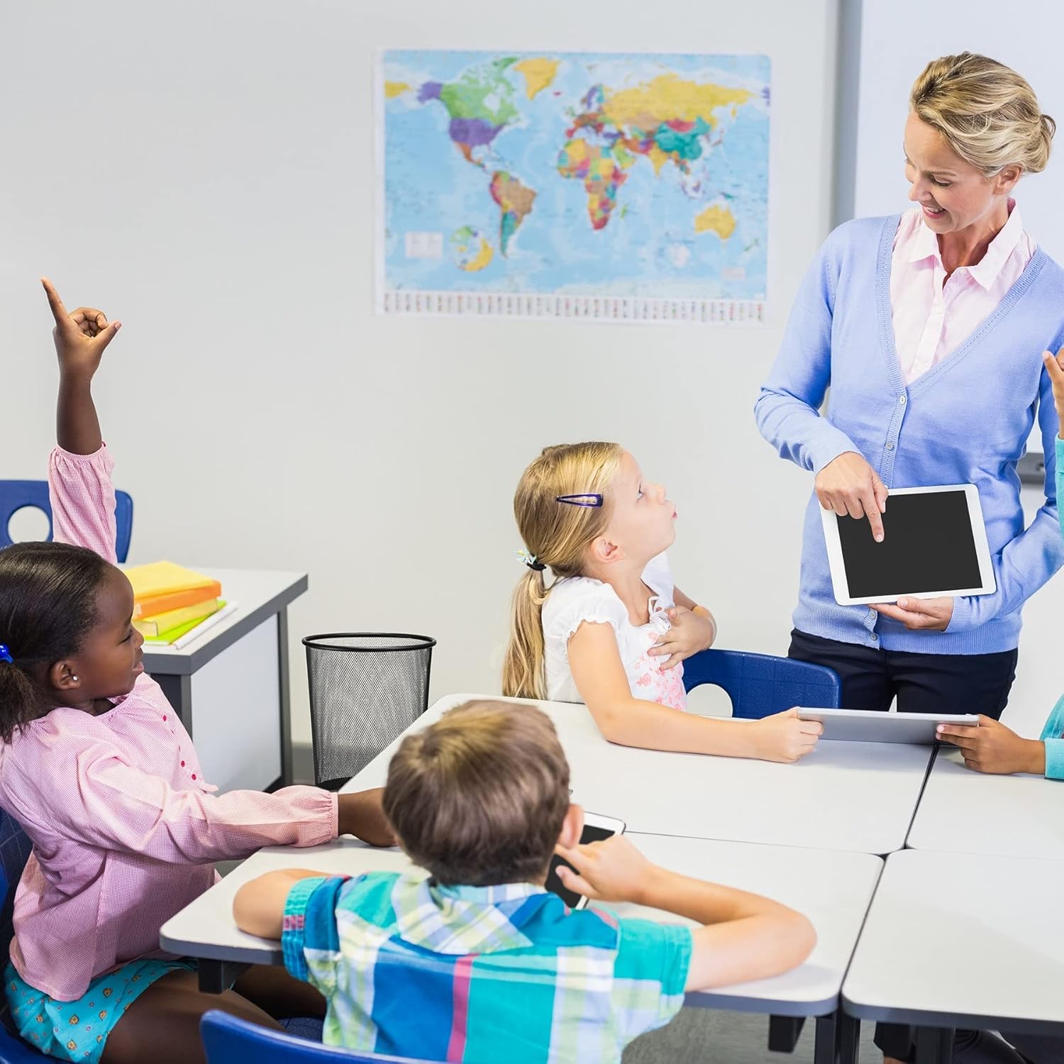 D.RECT - métal maille - 19L - corbeille ronde XXL, noire