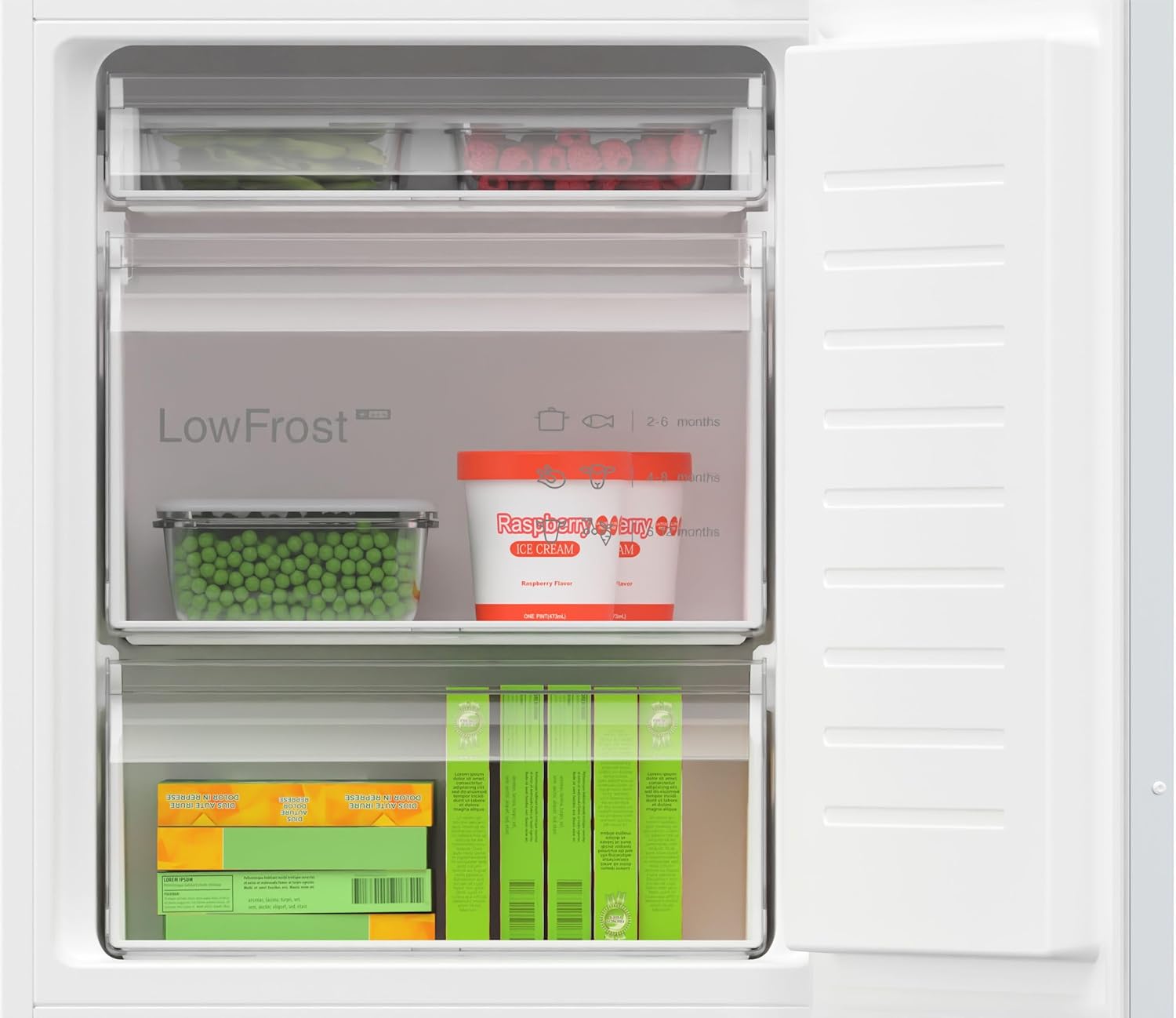 Bosch - Série 4 - 177,2x54,1 cm - Frigo congélateur encastrable, 267L - KIV86VSE0