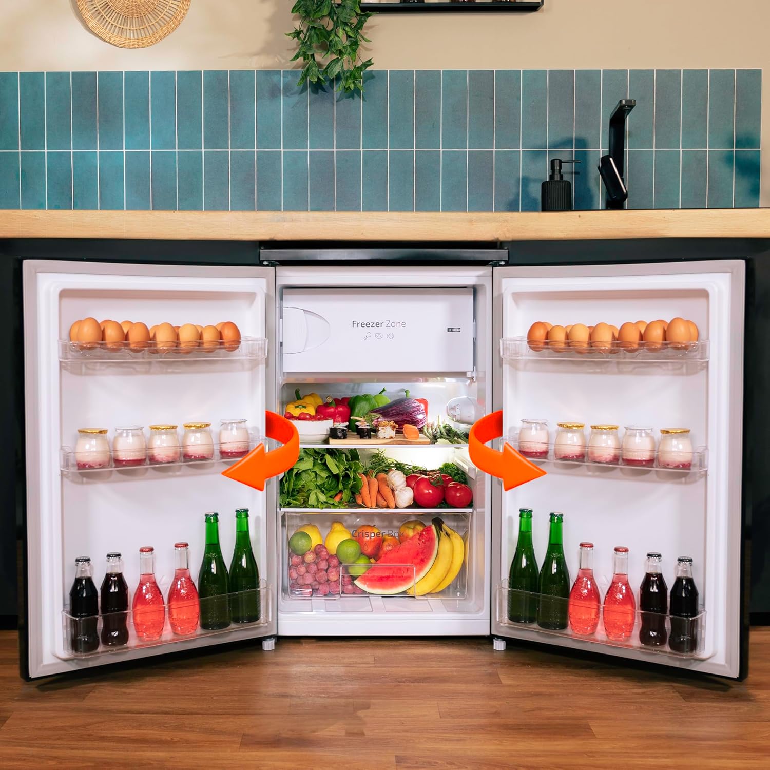 Cecotec - Bolero CoolMarket TT 107 - 107L - mini frigo, congélateur, silencieux, classe E