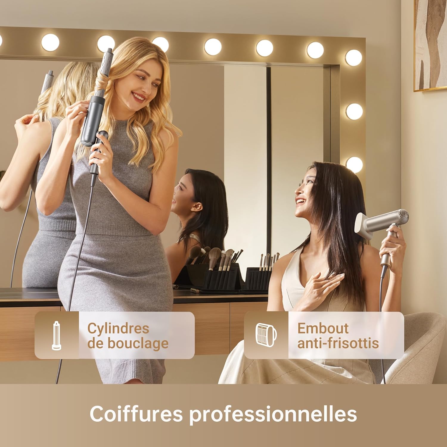 Dreame - Pocket Neo - 300 g - sèche-cheveux pliable, moteur 110 000 tr/min, ions négatifs, température 57°C