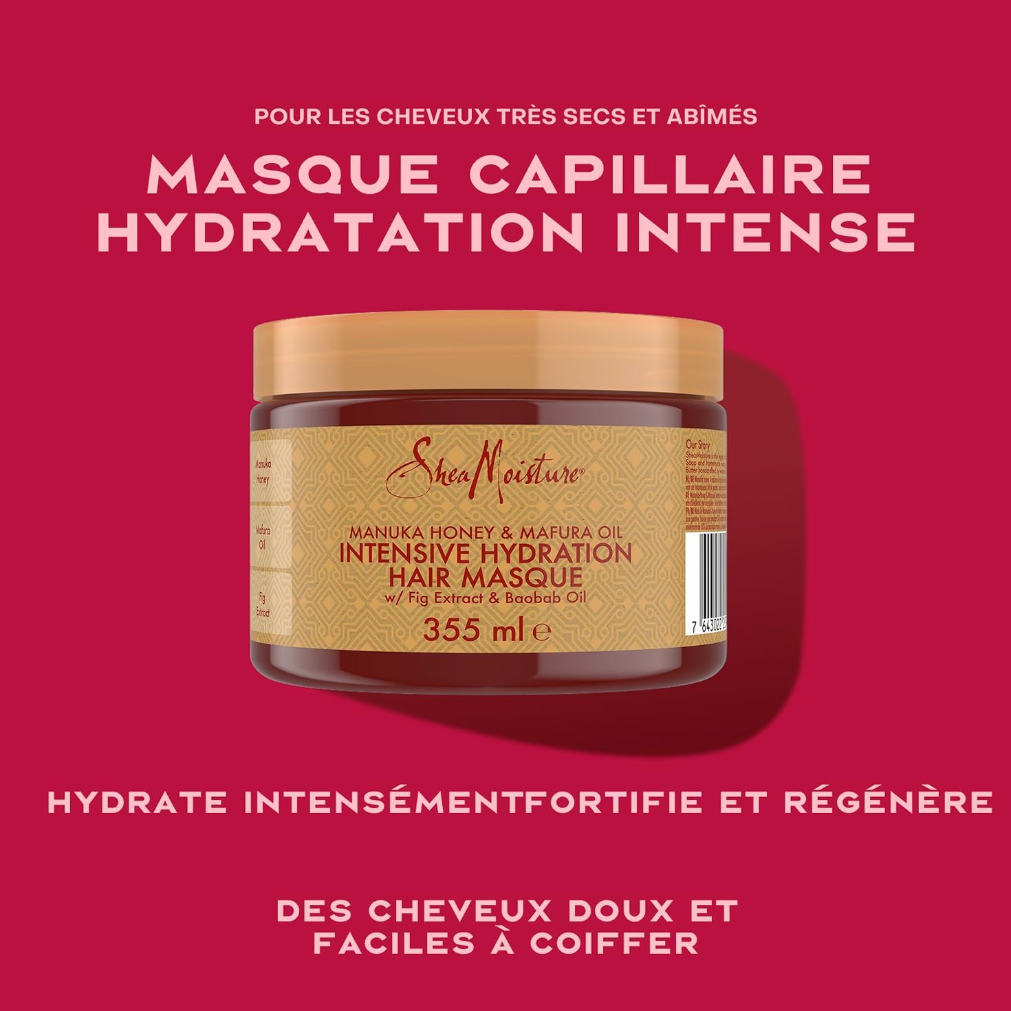 SheaMoisture - Intensive Hydration Masque - 2x355ml - Miel de Manuka, Huile de Mafura