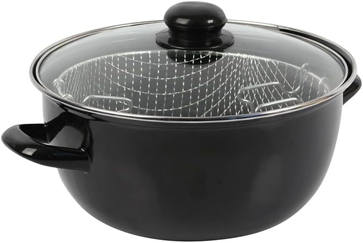 Crealys - friteuse traditionnelle - 20 cm - acier émaillé, induction, 545412