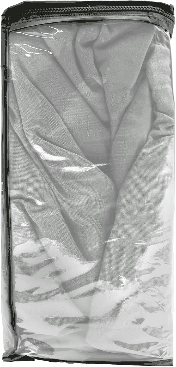 Douceur d'intérieur - Essentiel housse Clic Clac 120-140x185-200cm - polyester matelassé gris