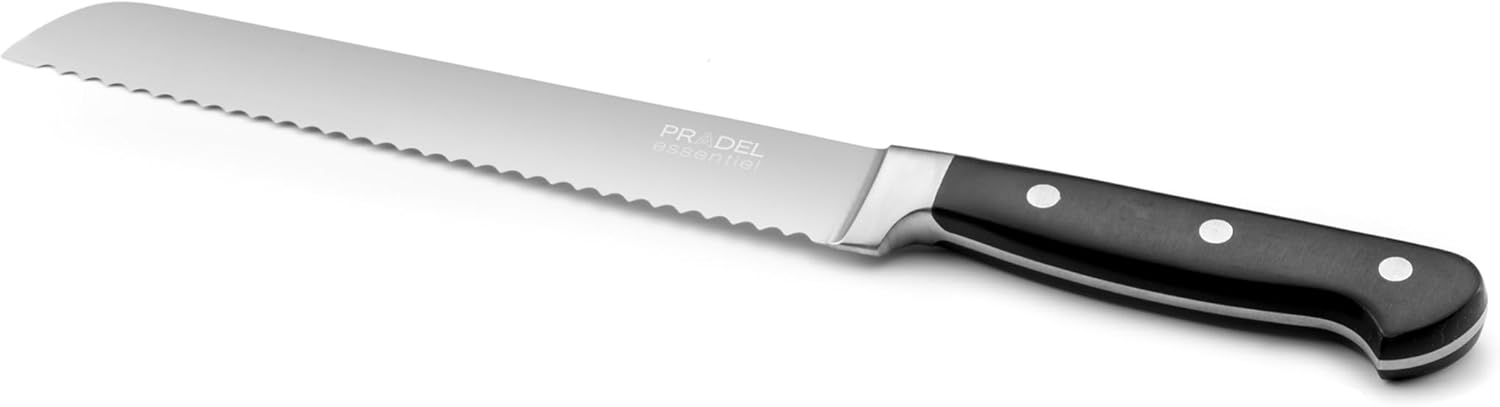 Blason - couteau à pain, série Satinée - lame 20 cm, inox 13C, noir