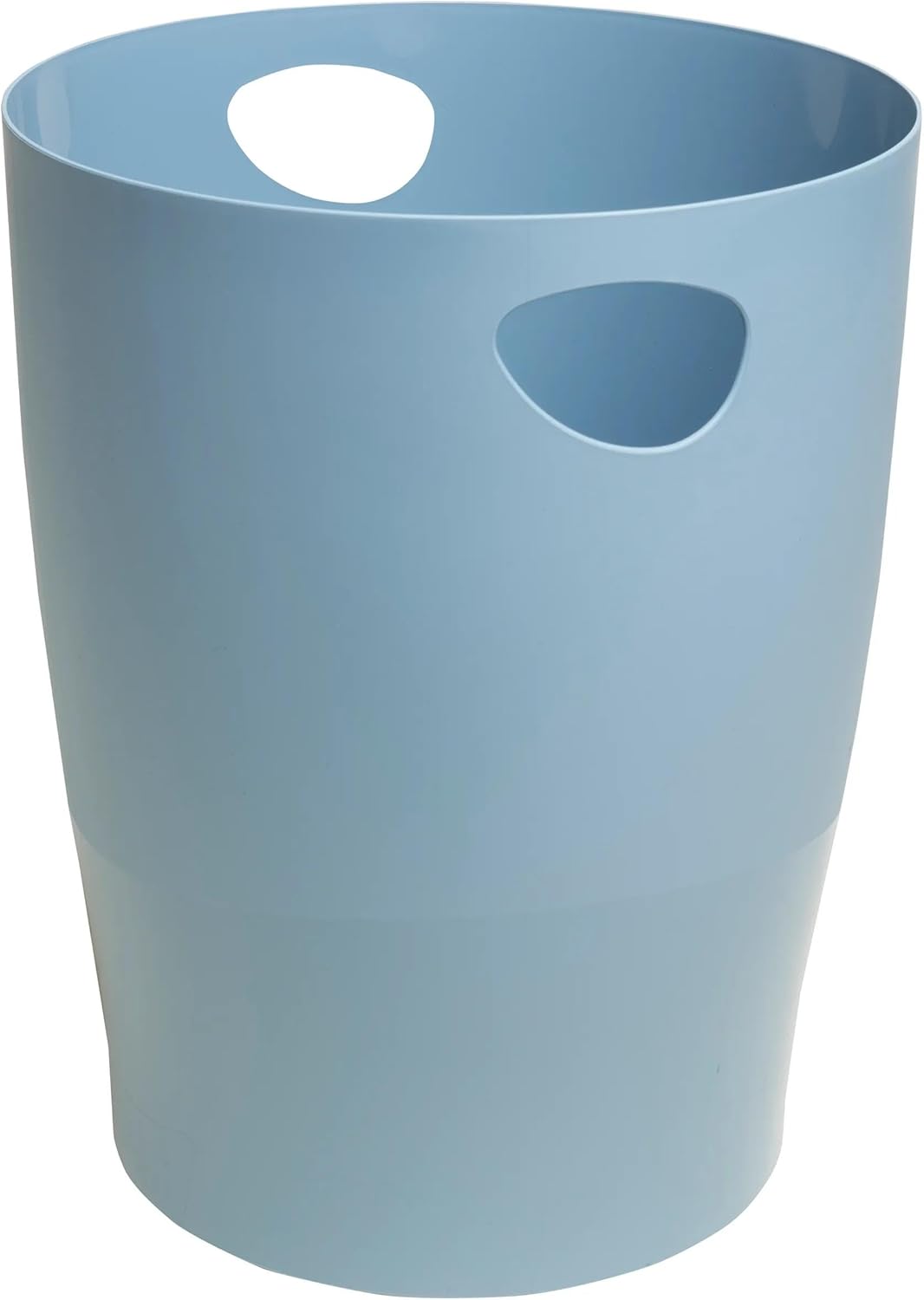 Exacompta - corbeille à papier Ecobin, 15L, poignée, bleu gris, 26,3x26,3x33,5cm 45370D