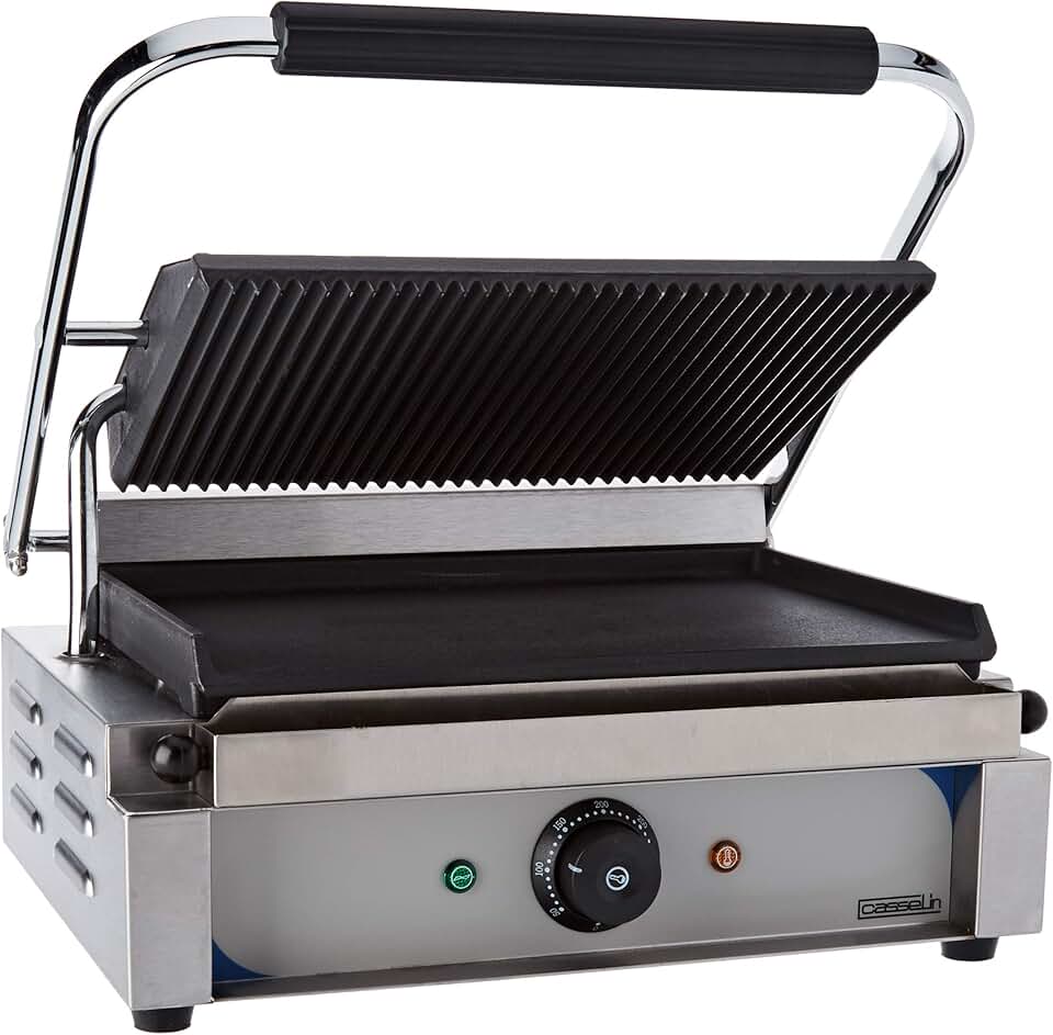 Casselin - Grill panini série CGPRL - plaques rainurée/lisse - CGPRL