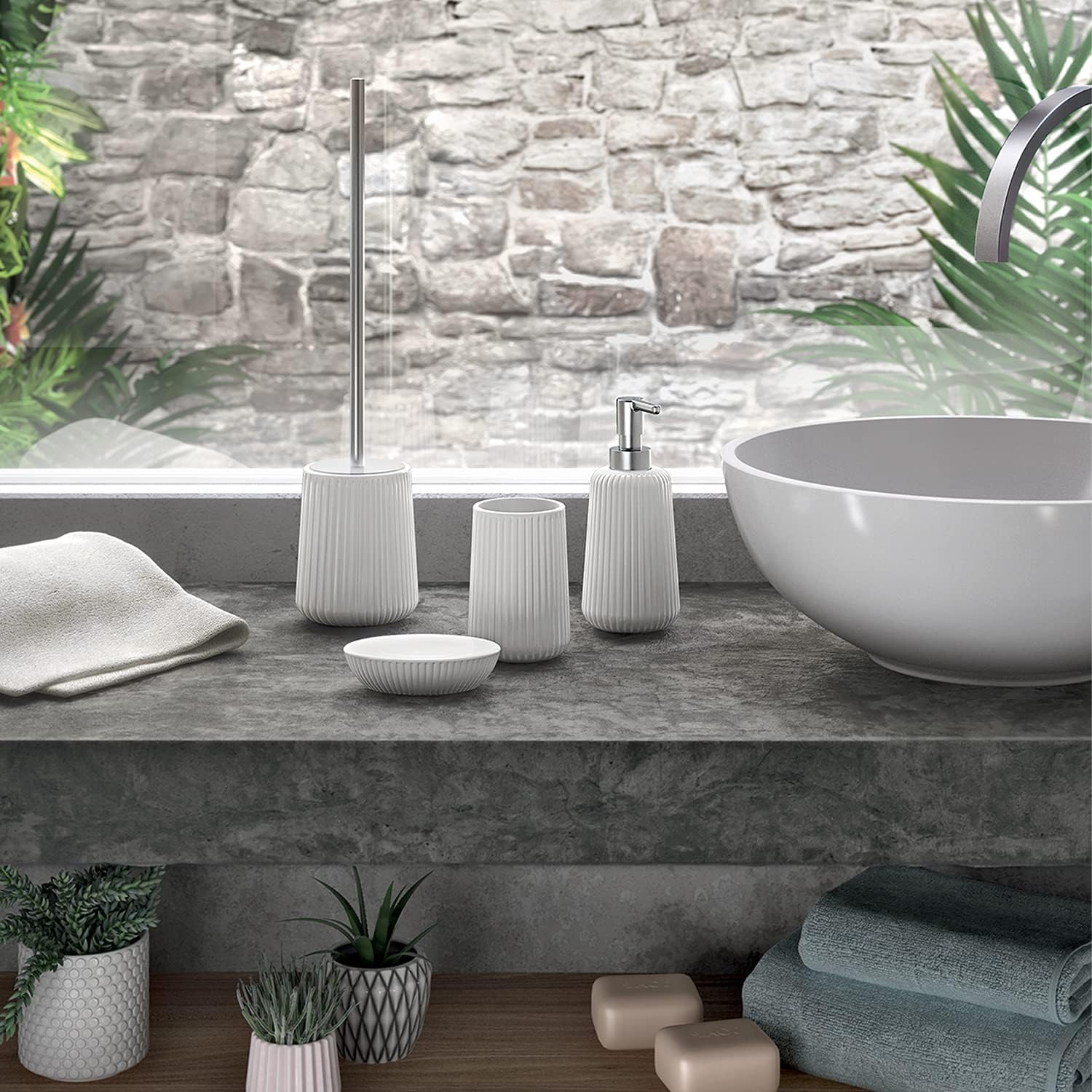 Gedy - Blanc G-Marika - 3x12x8,3 cm - céramique, porte-savon, garantie 2 ans