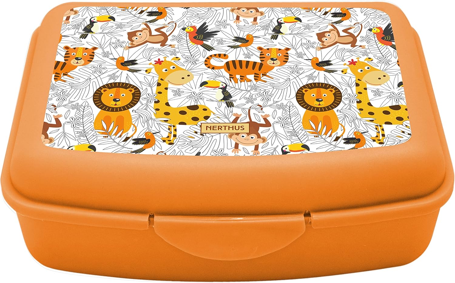 Nerthus - Boîte à lunch Safari enfant, légère, facile à nettoyer, FIH 921
