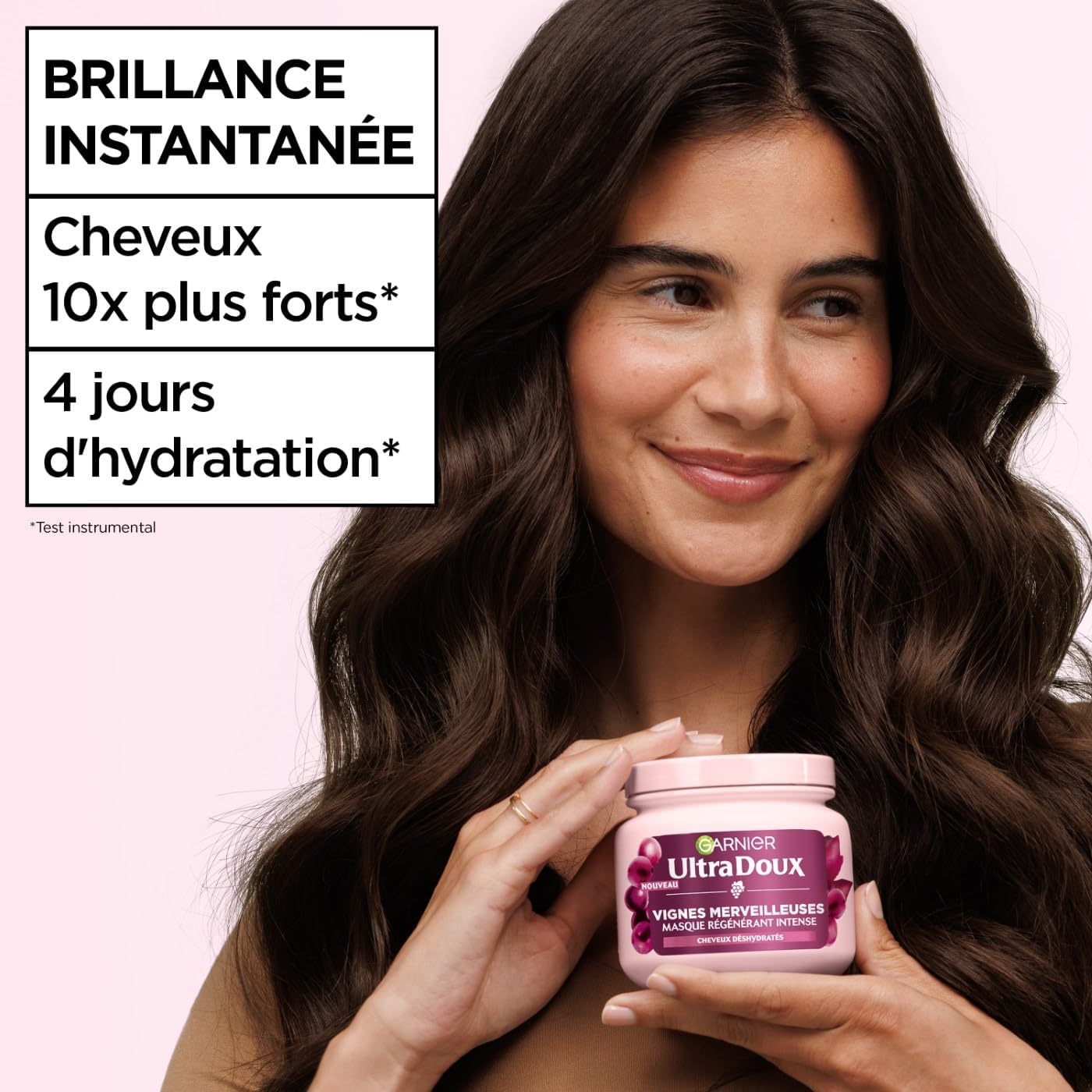 Garnier - Ultra Doux Vignes Merveilleuses - 340 ml - masque hydratant cheveux, huile de pépin de raisin