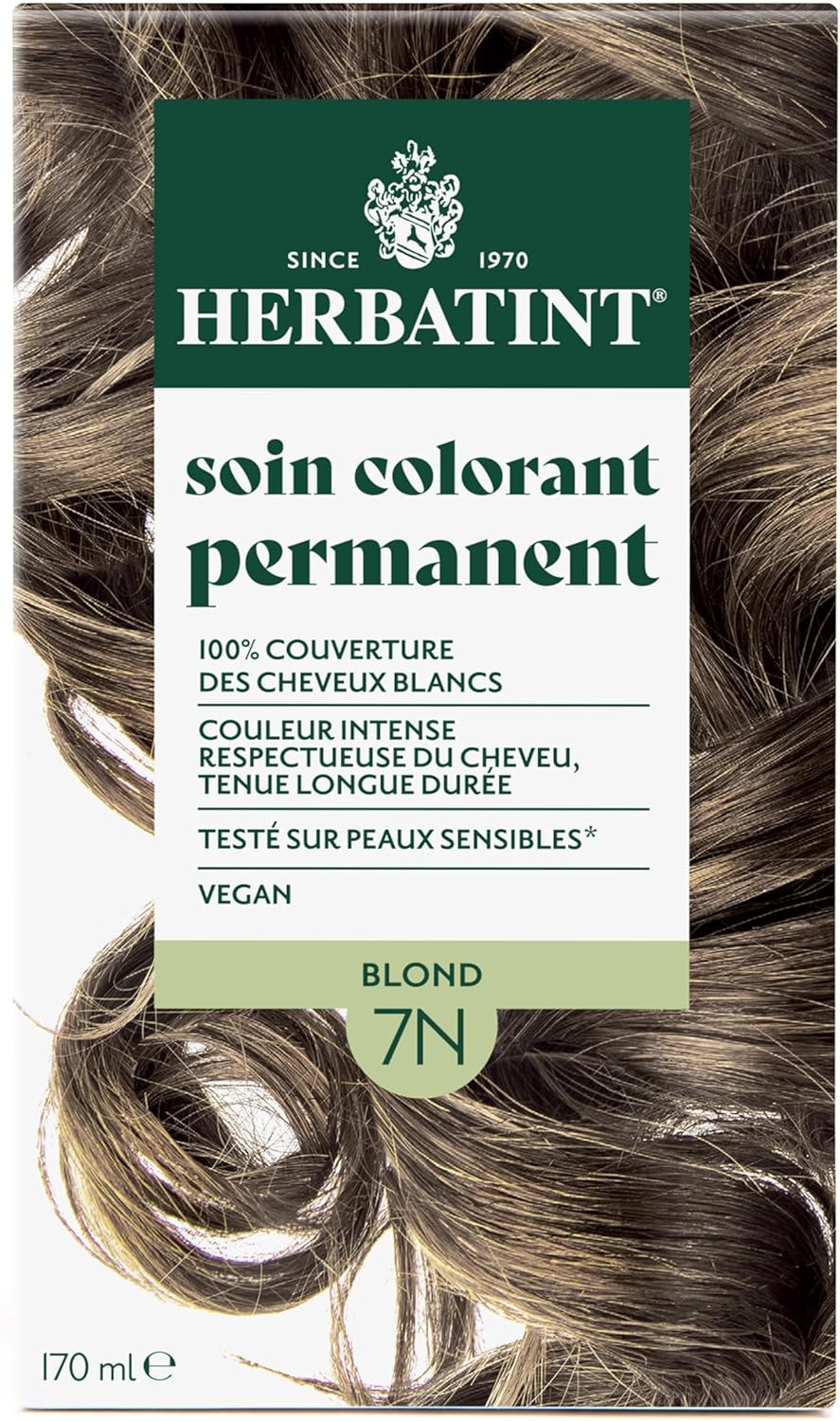 Herbatint - Blond 7N - 170ml - Permanent, sans ammoniaque, 8 extraits bio