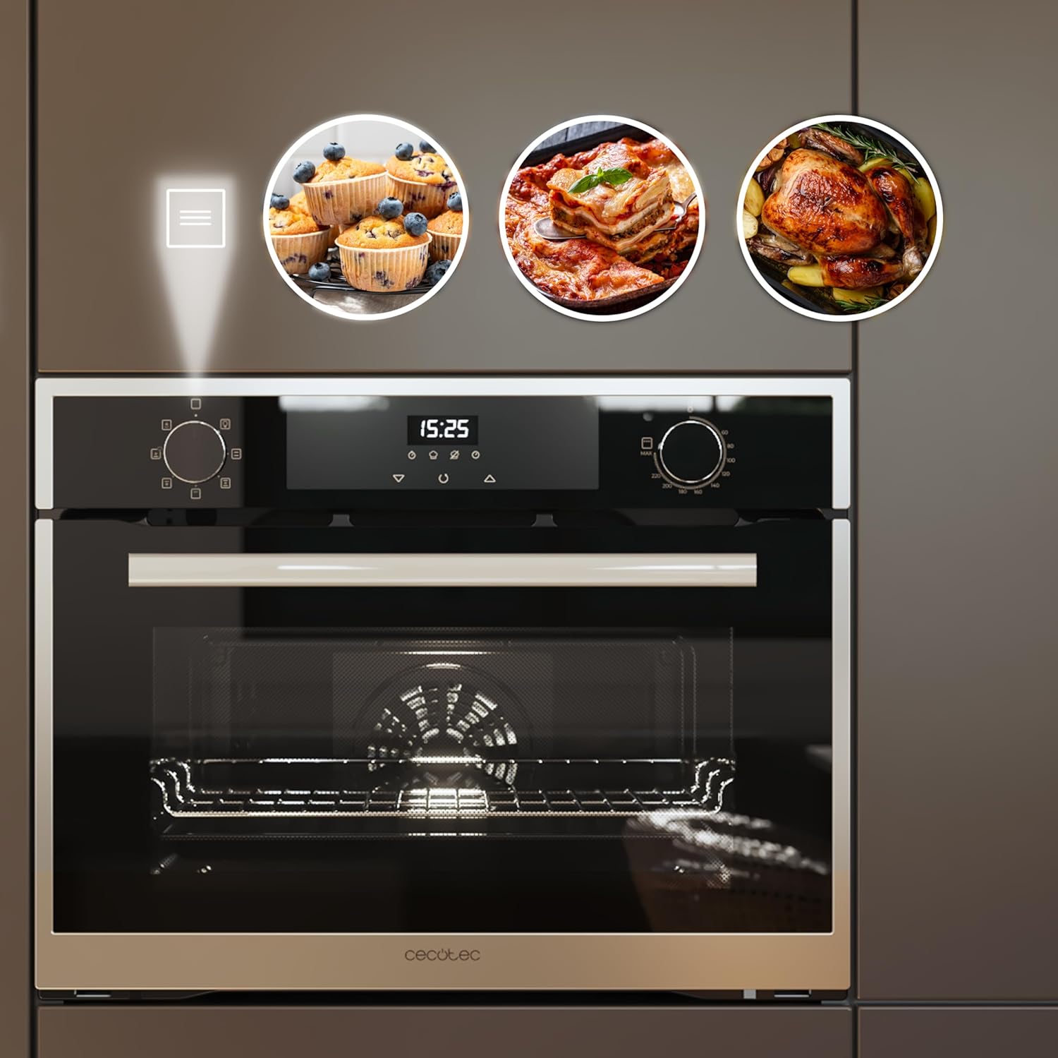 Cecotec - Bolero Hexa Edge - 45cm - 2600W, 53L, 7 fonctions, M224500