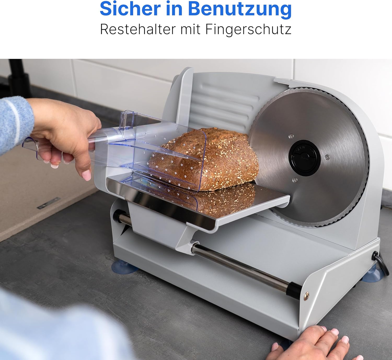 Clatronic - trancheuse universelle, lame 190mm, boîtier métal, 150W, MA 3585