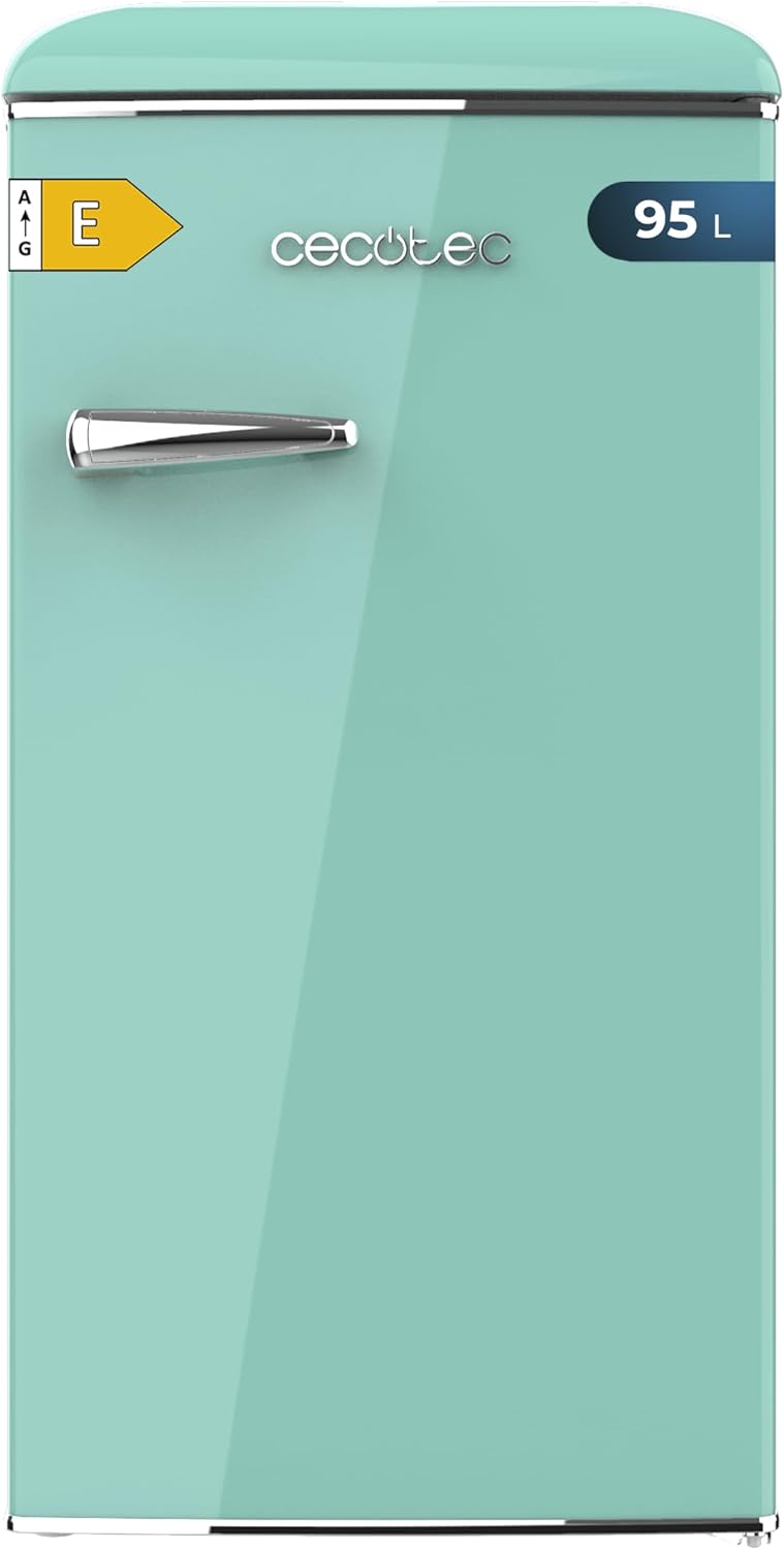 Cecotec - Mini frigo rétro Bolero Coolmarket TT - 89,3x48,7 cm - 95L, classe E